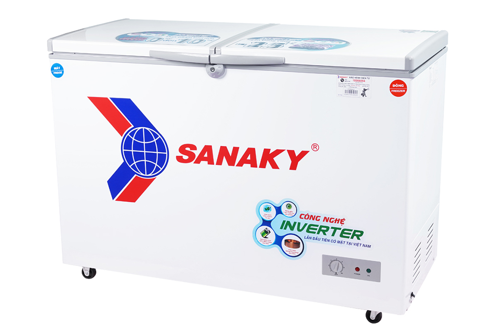 Tủ đông Sanaky Inverter 280 lít VH-4099W3 Màu Trắng