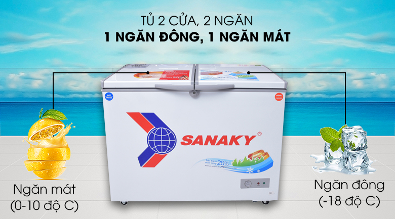 Tủ đông Sanaky 220 lít VH-2899W1