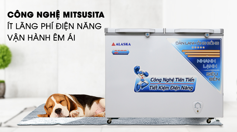 Vận hành êm ái - Tủ đông Alaska 350 lít BCD-3568C