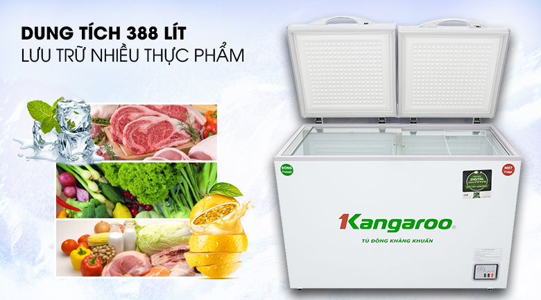 Tủ đông Kangaroo Inverter 252 lít KG 388NC2