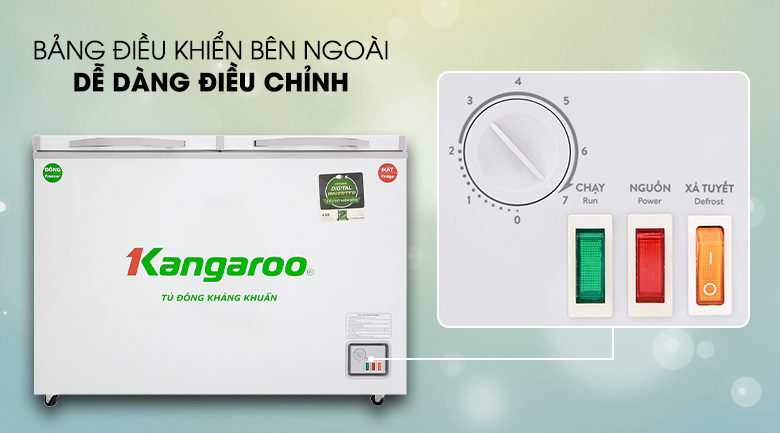 Tủ đông Kangaroo Inverter 252 lít KG 388NC2