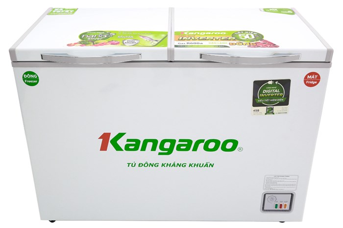 Tủ đông Kangaroo Inverter 252 lít KG 388NC2 Màu Trắng