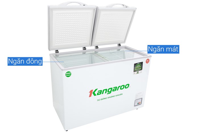 Tủ đông Kangaroo Inverter 252 lít KG 388NC2 Màu Trắng