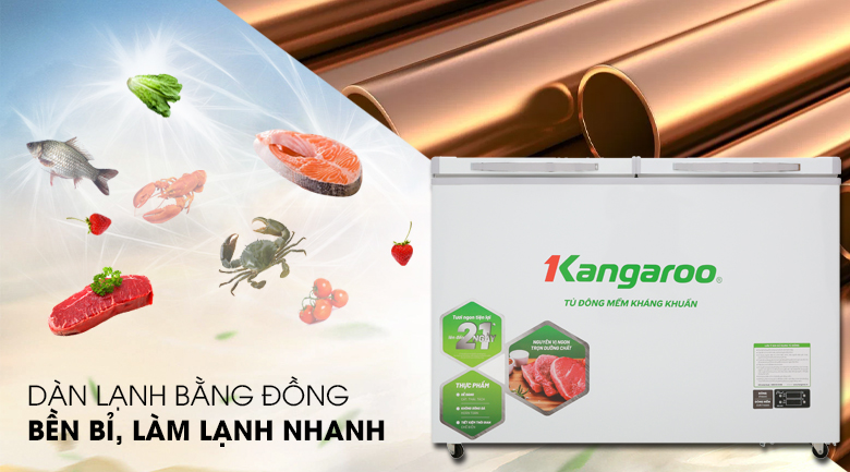 Tủ đông mềm Kangaroo 252 lít KG 408S2