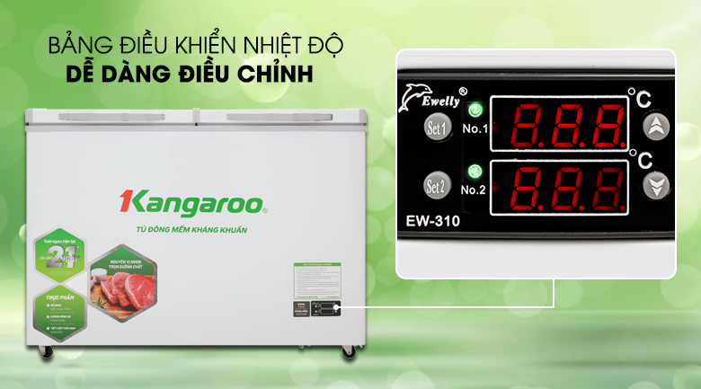 Tủ đông mềm Kangaroo 252 lít KG 408S2