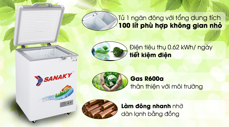 Tủ đông Sanaky VH-1599HYK (Ảnh 3)