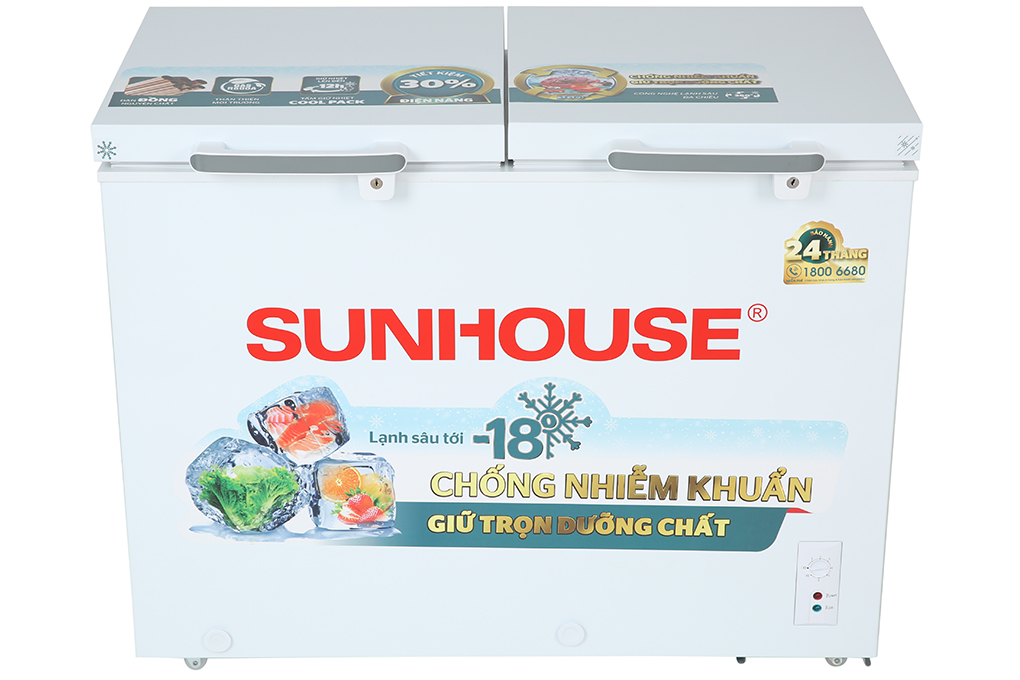 Tủ đông Sunhouse 225 lít SHR-F2272W2 Màu Trắng