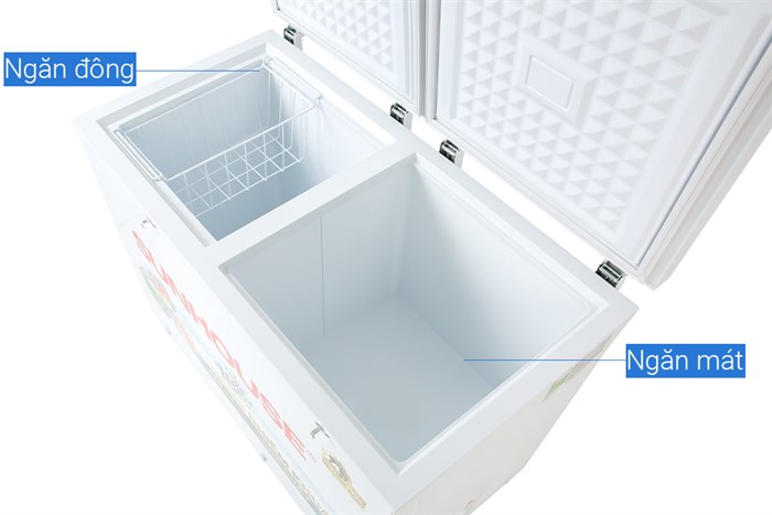 Tủ đông Sunhouse 225 lít SHR-F2272W2 Màu Trắng