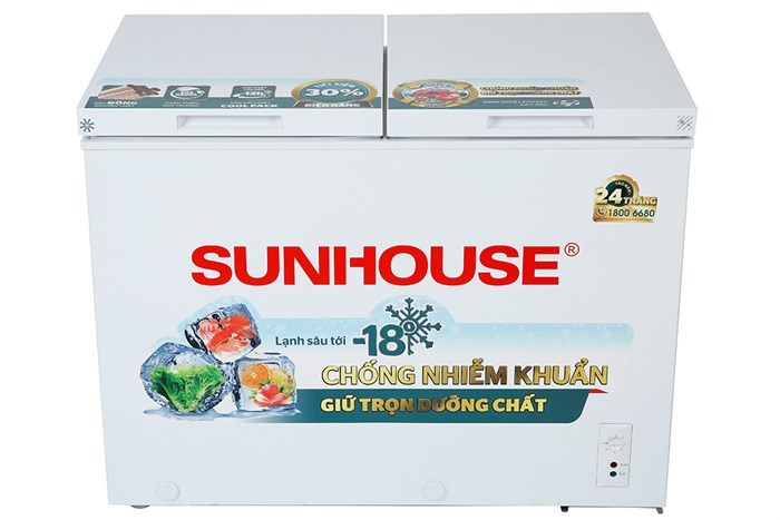 Tủ đông Sunhouse 255 lít SHR-F2362W2 Màu Trắng
