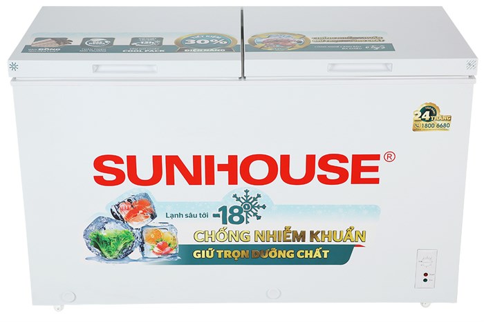 Tủ đông Sunhouse 330 lít SHR-F2472W2 Màu Trắng
