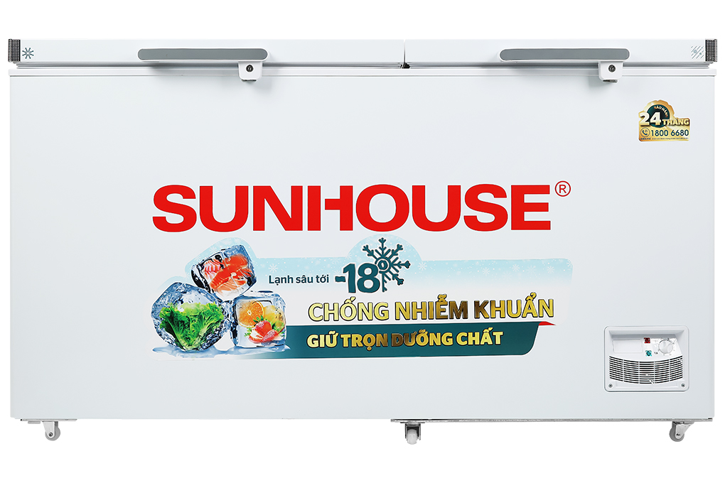 Tủ đông Sunhouse 490 lít SHR-F2572W2 Màu Trắng