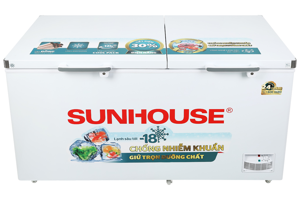 Tủ đông Sunhouse 490 lít SHR-F2572W2 Màu Trắng