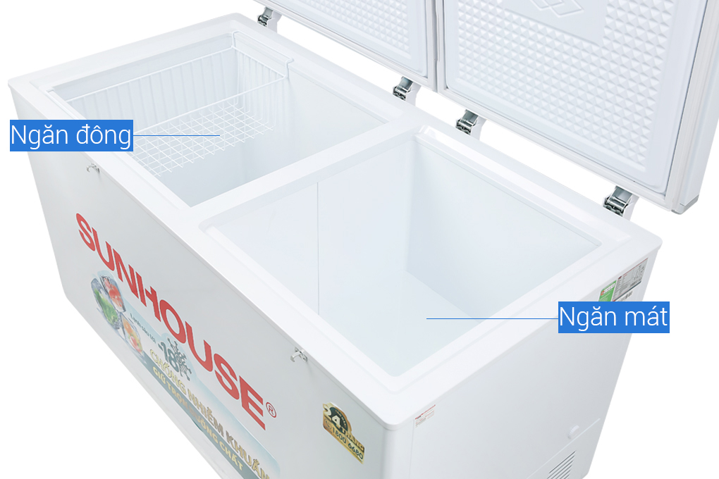 Tủ đông Sunhouse 490 lít SHR-F2572W2 Màu Trắng