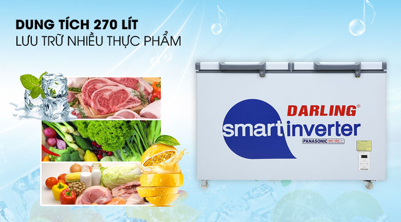 Tủ đông Darling Inverter 270 lít DMF-3799 ASI