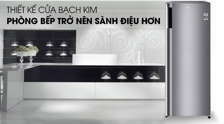 Tủ đông LG 165 lít GN-F304PS - Sành điệu hơn với cửa bạch kim