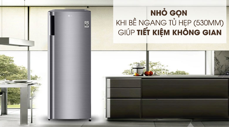 Tủ đông LG 165 lít GN-F304PS - Tiết kiệm không gian với chiều rộng nhỏ gọn