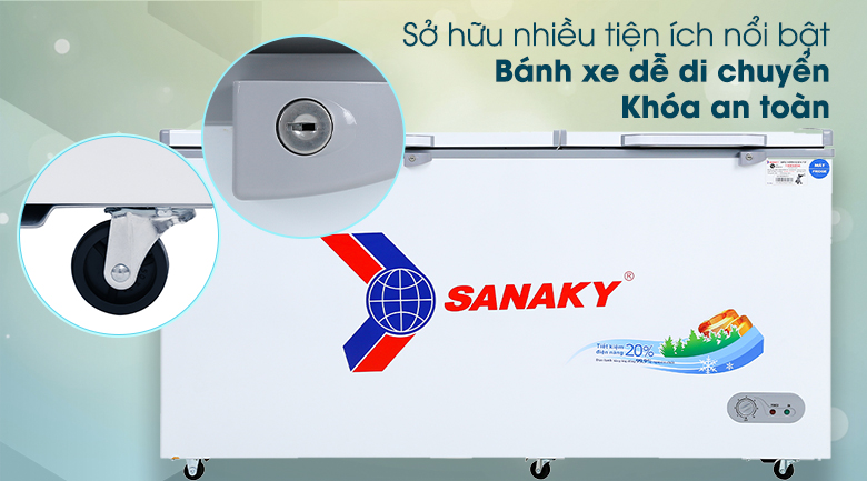 Tủ đông Sanaky 485 lít VH-6699W1 - Tiện ích