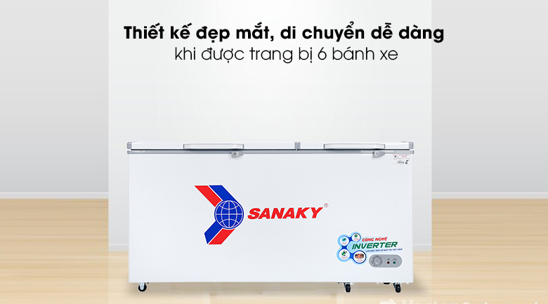 Tủ đông Sanaky Inverter 530 lít VH-6699HY3
