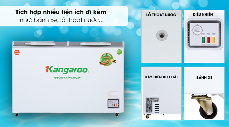 Tủ đông Kangaroo 327 lít KG498KX2