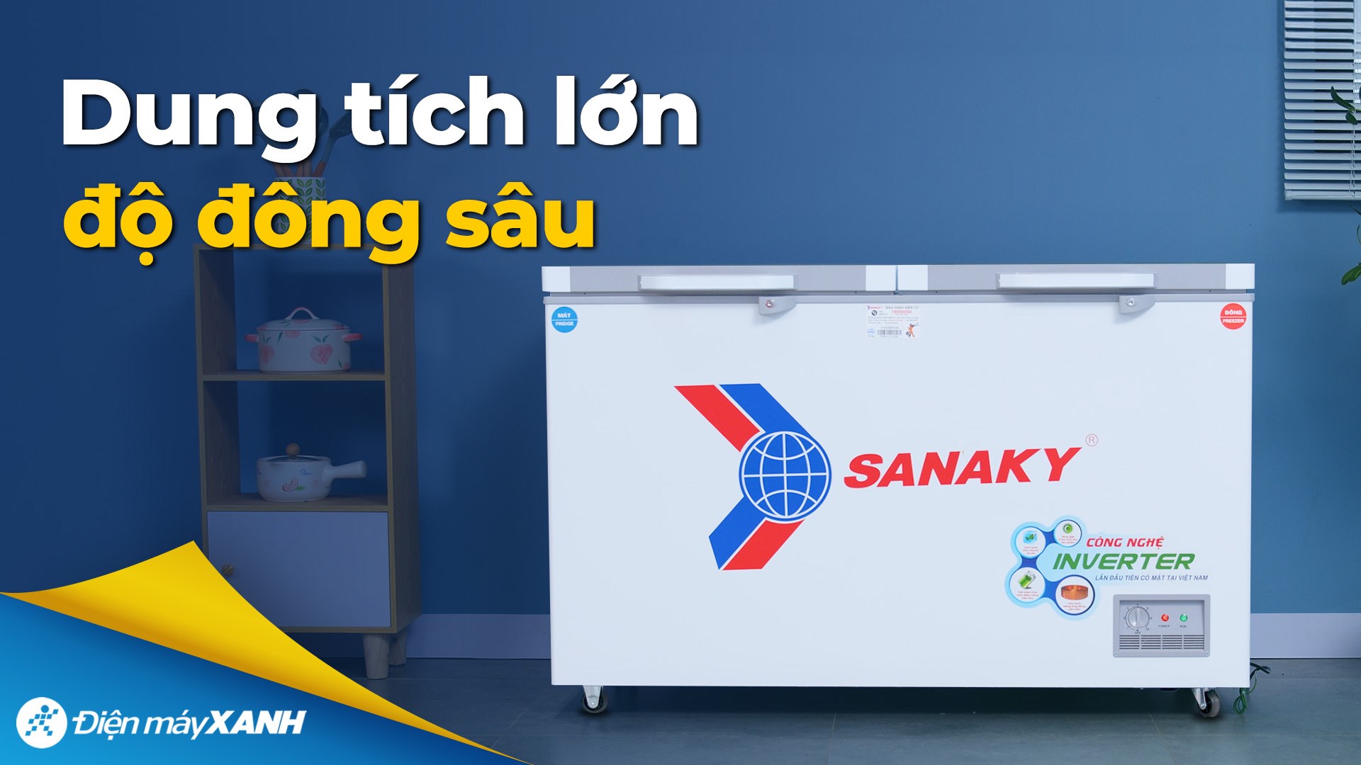Tủ đông Sanaky Inverter 280 lít TD.VH4099W4K