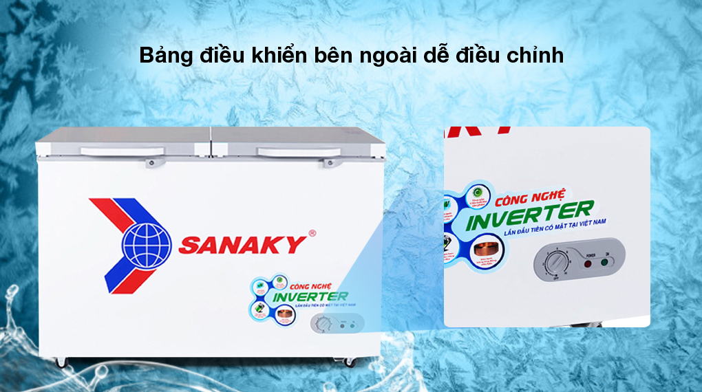 Dễ điều khiển - Tủ đông Sanaky Inverter 305 lít TD.VH4099A4K