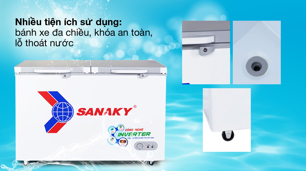 Tiện lợi - Tủ đông Sanaky Inverter 305 lít TD.VH4099A4K
