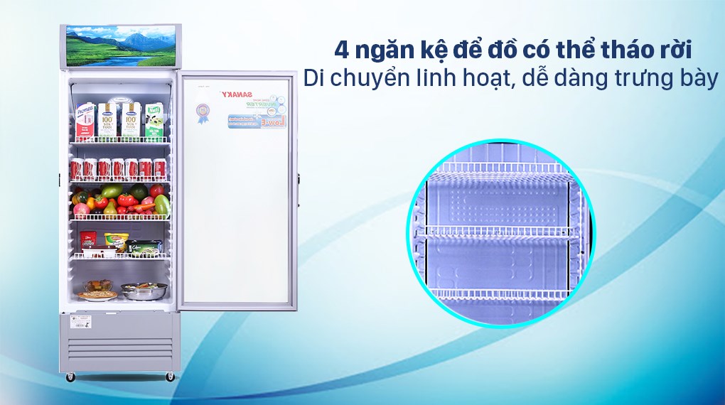 Tủ mát Sanaky Inverter 290 lít TM.VH358K3L