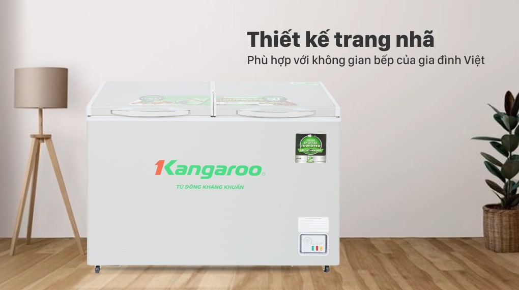 Tủ đông Kangaroo Inverter 290 lít KGFZ290IC1 - Thiết kế trang nhã