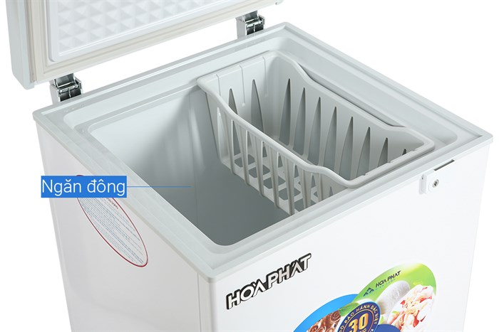 Tủ đông Hòa Phát 107 lít HCF 106S1Đ Màu Trắng