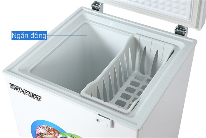 Tủ đông Hòa Phát 107 lít HCF 106S1Đ Màu Trắng