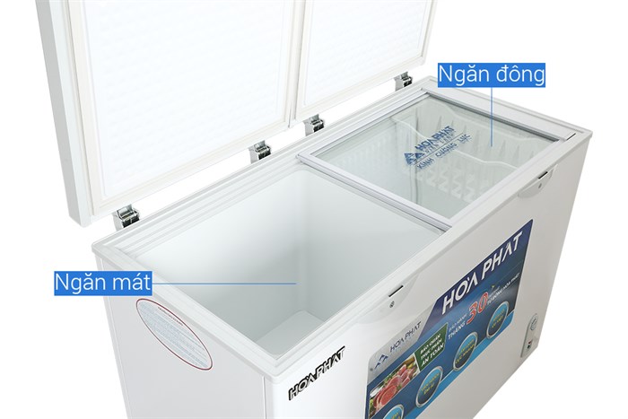 Tủ đông Hòa Phát 245 lít HCF 606S2Đ2 Màu Trắng