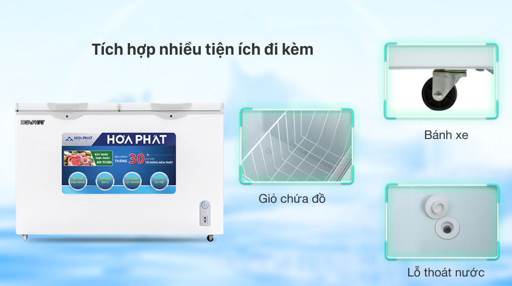 Tủ đông Hòa Phát 352 lít HCF 666S1Đ2