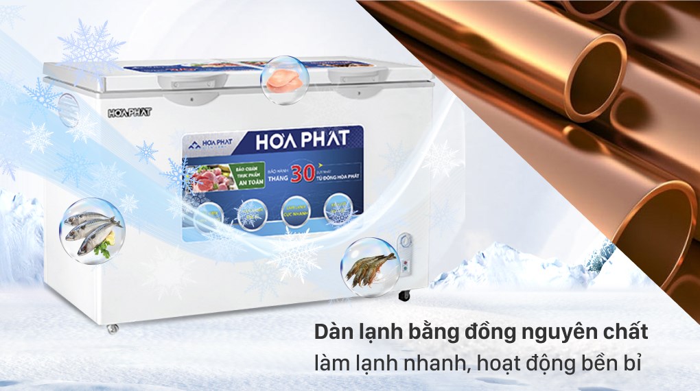 Tủ đông Hòa Phát 352 lít HCF 666S1Đ2