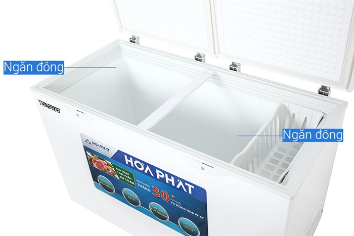Tủ đông Hòa Phát 352 lít HCF 666S1Đ2 Màu Trắng