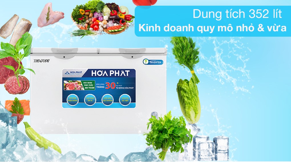 Tủ đông Hòa Phát 352 lít HCFI 666S1Đ2