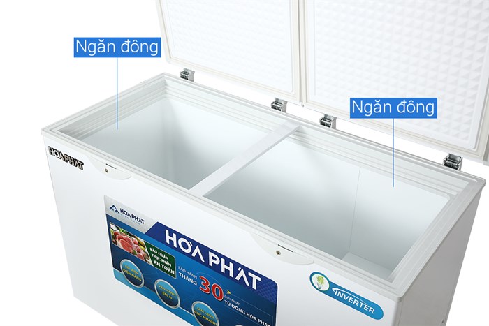 Tủ đông Hòa Phát 352 lít HCFI 666S1Đ2 Màu Trắng