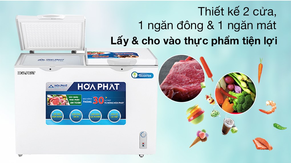 Tủ đông Hòa Phát 271 lít HCFI 656S2Đ2