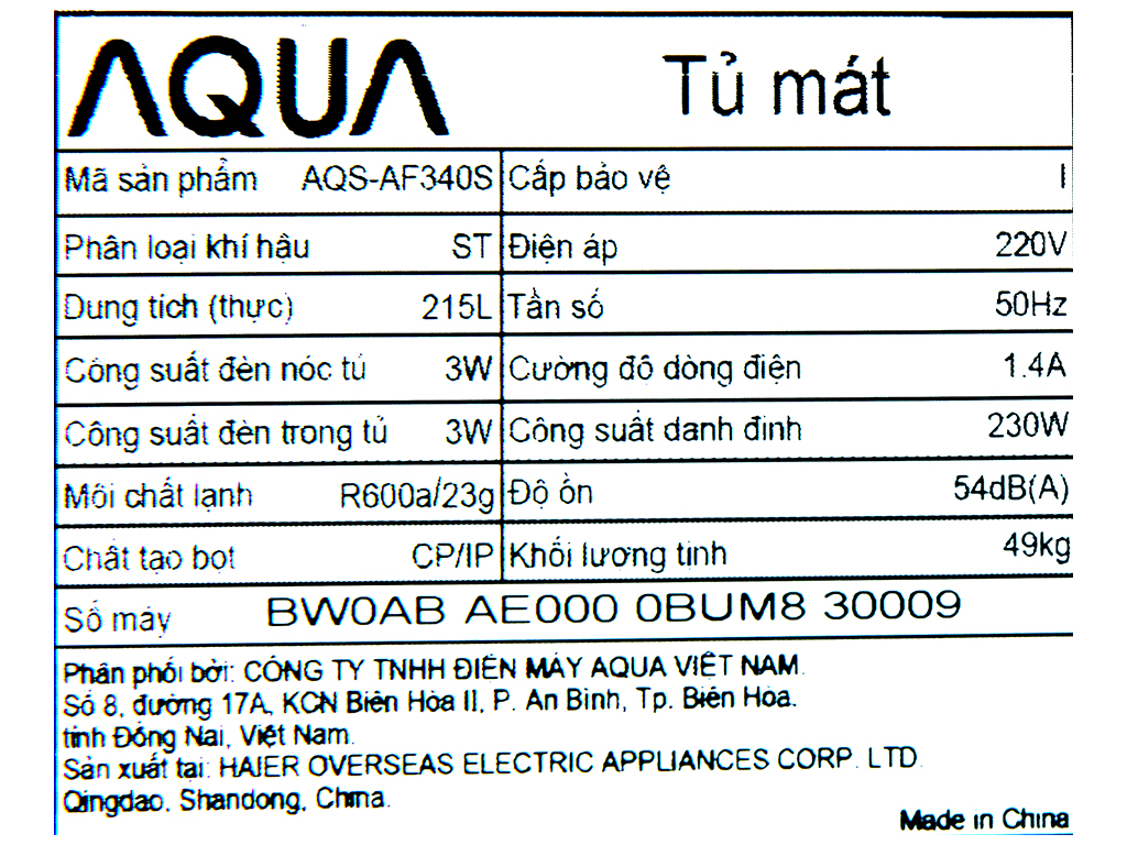 Loại tủ Tủ mát