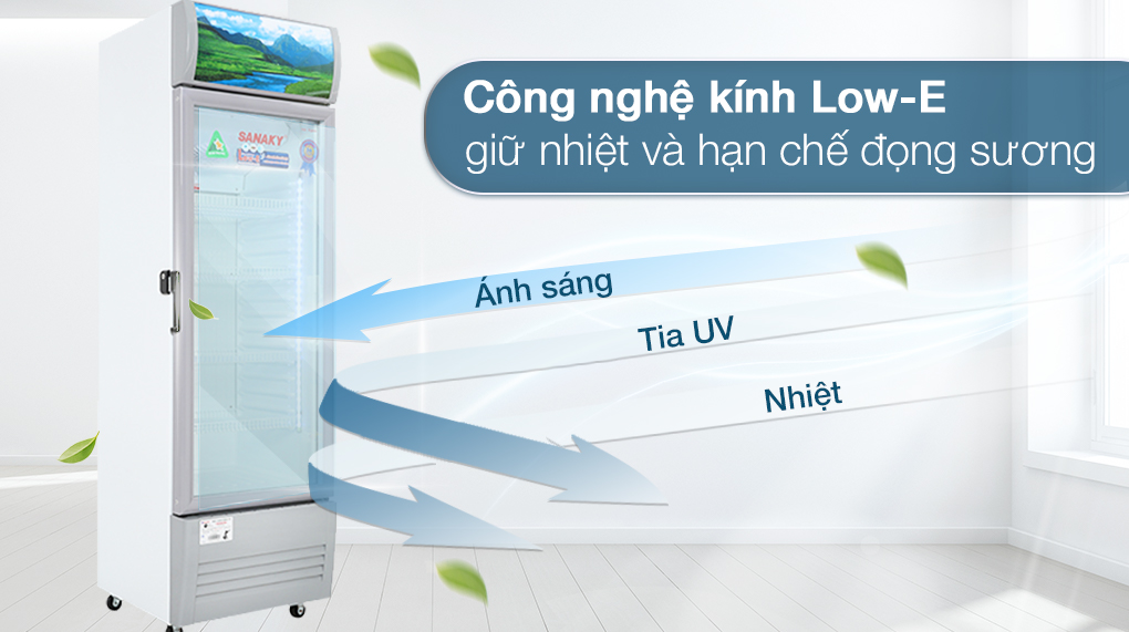 Tủ mát Sanaky 210 lít TM.VH258KL - Tổng quan thiết kế