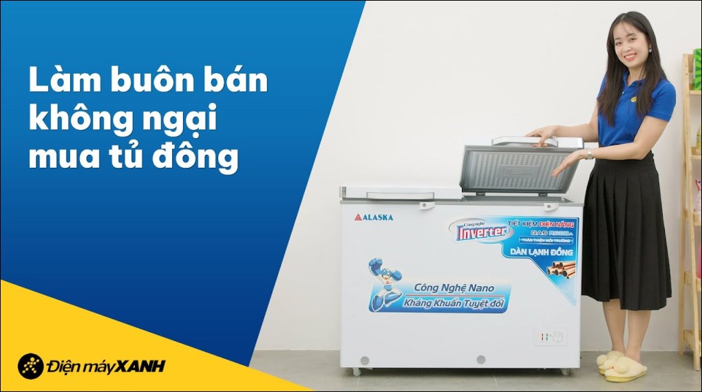 Tủ đông Alaska Inverter 221 lít BCD 3568CI