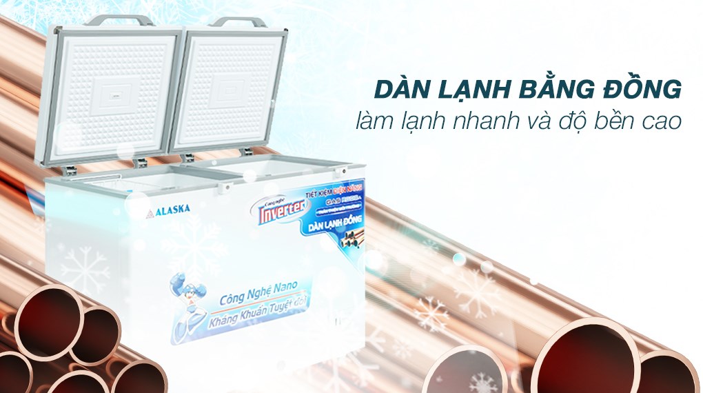 Tủ đông Alaska Inverter 221 lít BCD 3568CI