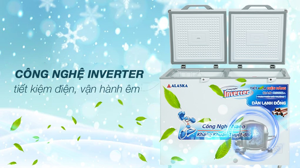 Tủ đông Alaska Inverter 221 lít BCD 3568CI - Công nghệ tiết kiệm điện