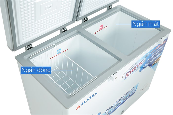 Tủ đông Alaska Inverter 221 lít BCD 3568CI Màu Trắng