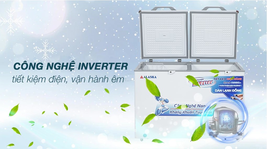 Tủ đông Alaska Inverter 282 lít BCD 4568CI