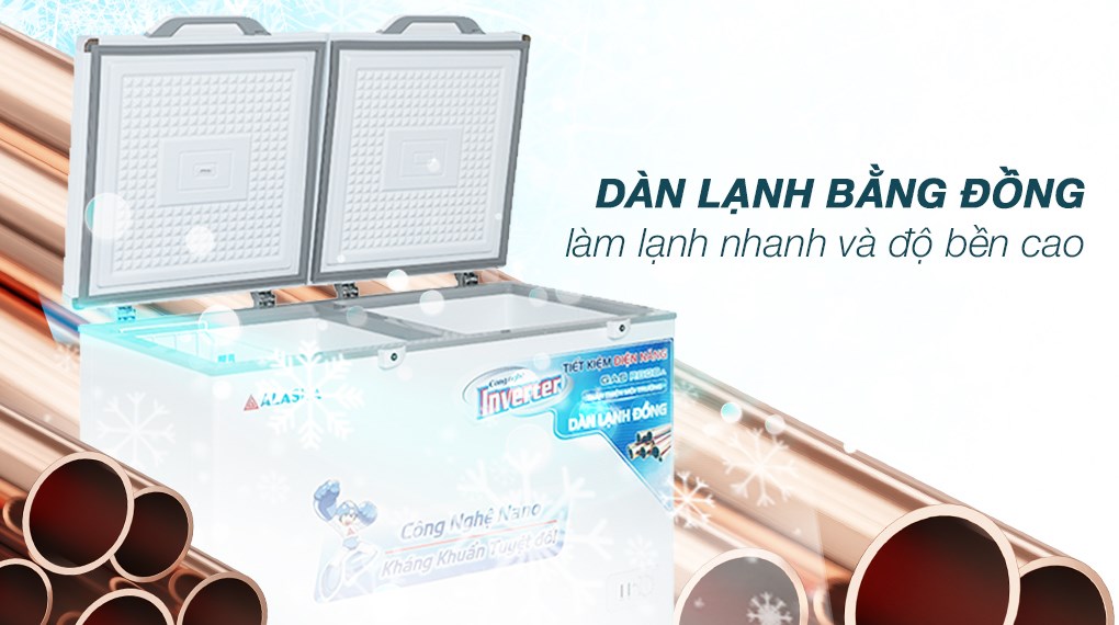 Tủ đông Alaska Inverter 282 lít BCD 4568CI