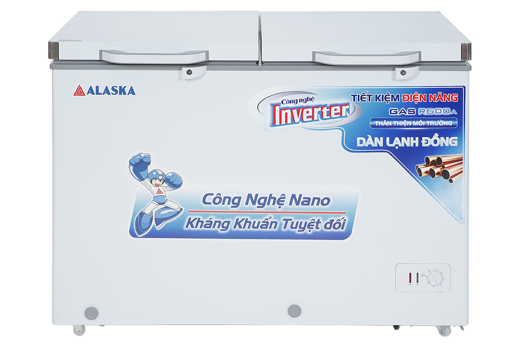 Tủ đông Alaska Inverter 282 lít BCD 4568CI Màu Trắng