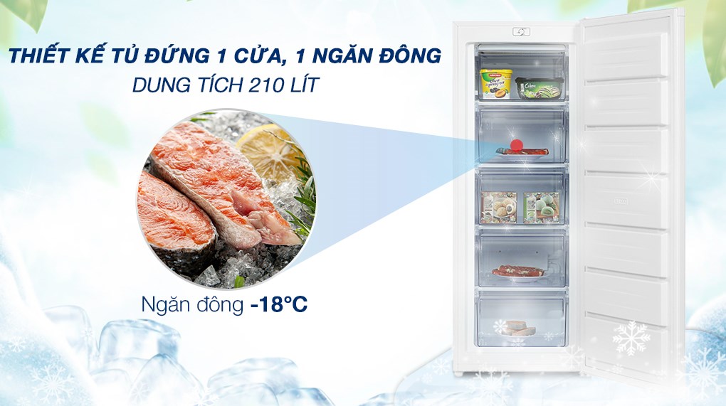 Tủ đông Alaska 210 lít IF 21