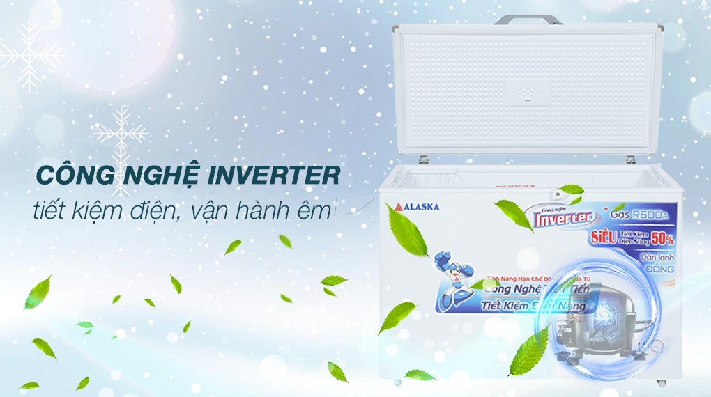 Tủ đông Alaska Inverter 295 lít BD 400CI