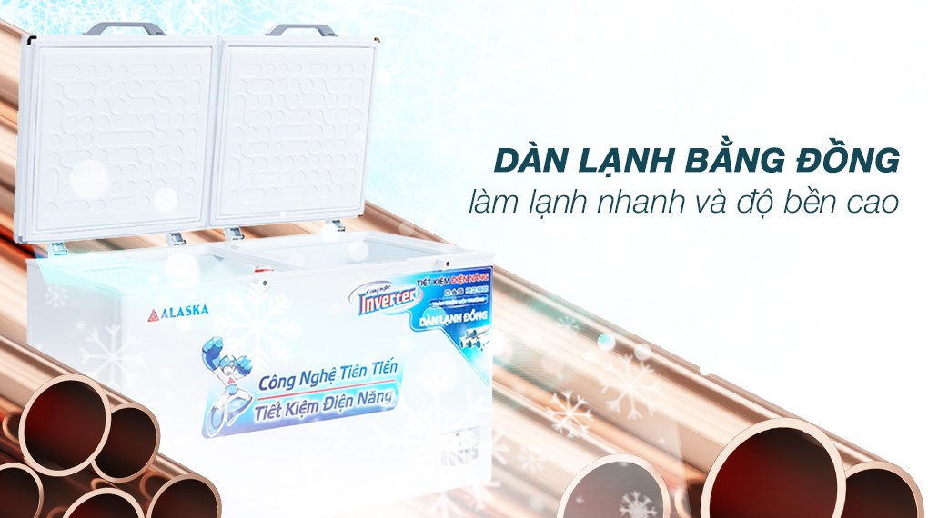 Tủ đông Alaska Inverter 419 lít HB 550CI