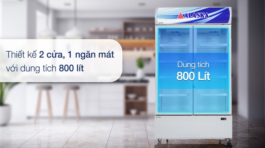 Tủ mát Alaska Inverter 800 lít SL 8CI